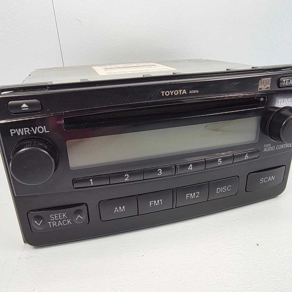 2007 Toyota A51816 Car Stereo Radio CD Player AM FM MP3 8612002400 MX316340‎